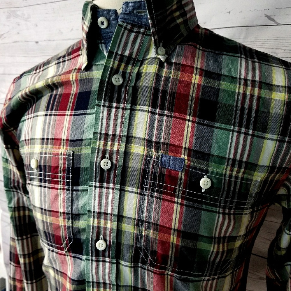 Tommy Hilfiger Plaid Button Front Shirt